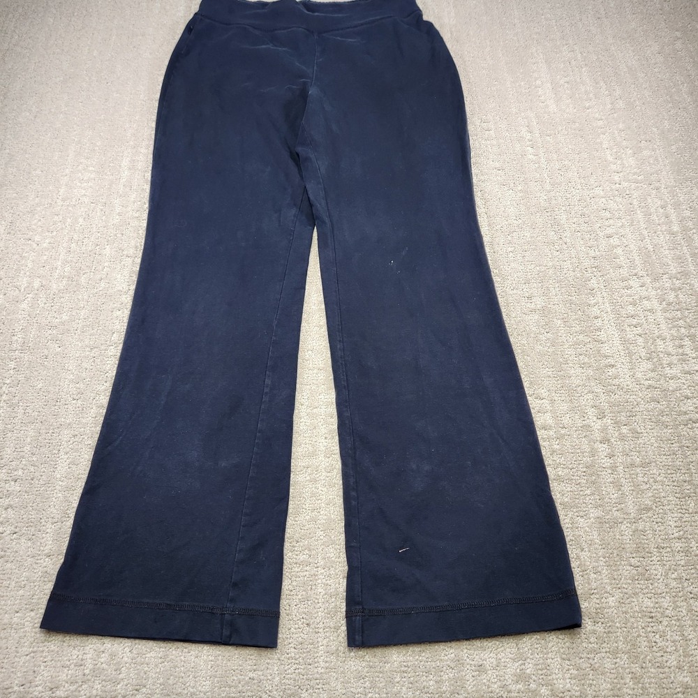 Ralph Lauren Pants Women Large High Waisted Flare Leg Black *READ Leggings